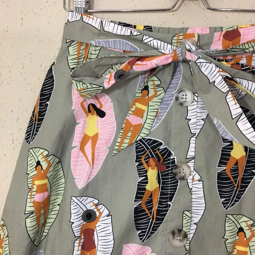 Anthropologie Eva Franco Sunbather Midi Skirt 6 - Picture 4 of 10